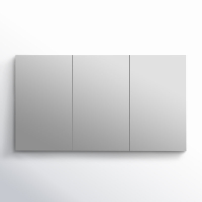 DeerValley 48'' W x 26'' H Surface Mount Frameless 3 Door Medicine